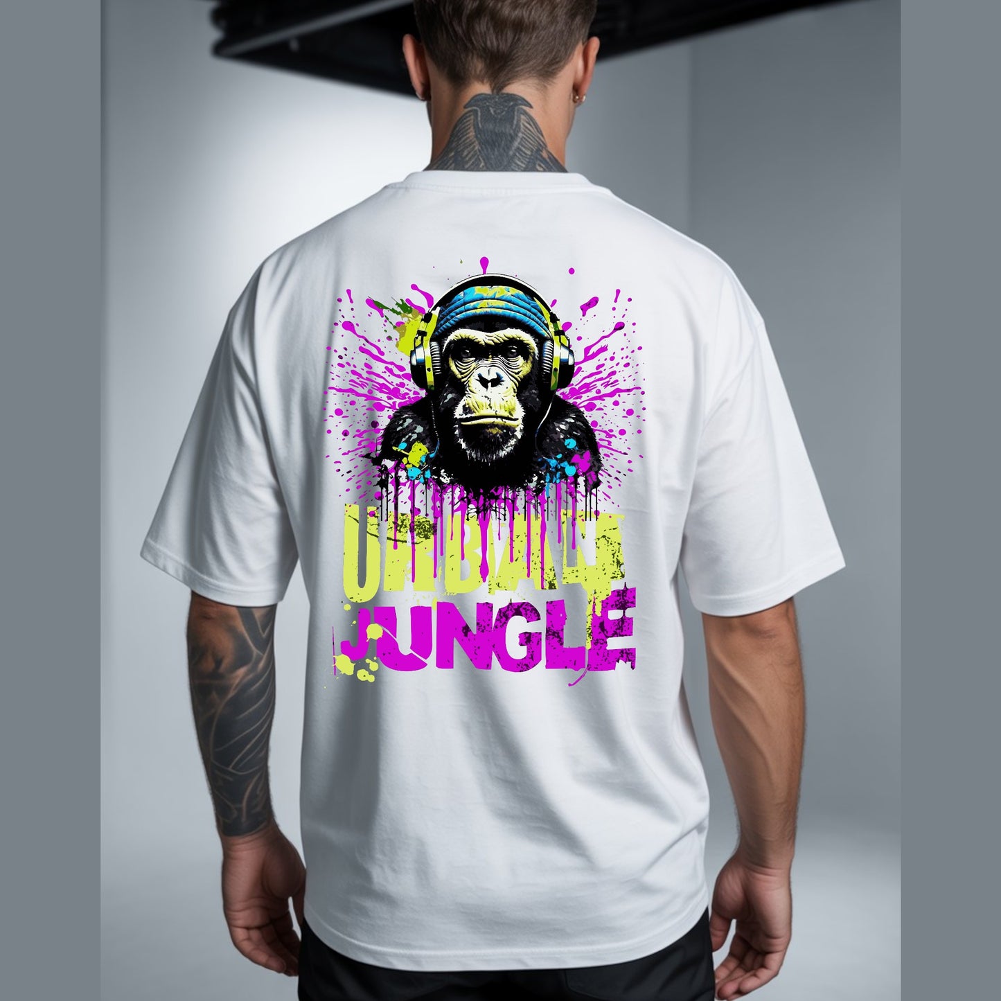 Camiseta OVERSIZE para hombre, diseño GORILA URBAN ...