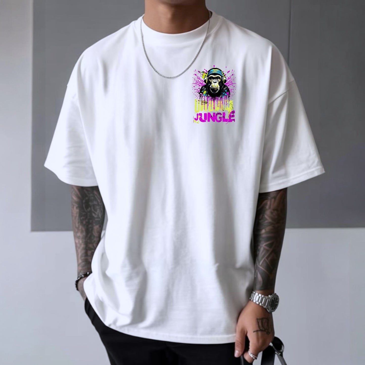 Camiseta OVERSIZE para hombre, diseño GORILA URBAN ...