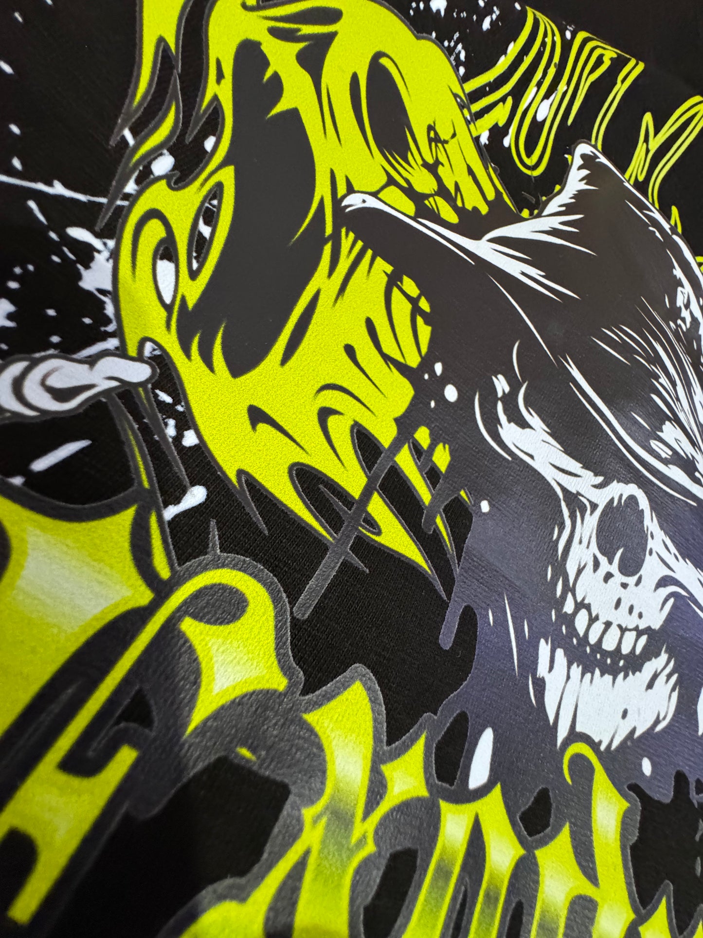 Camiseta OVERSIZE para hombre, diseño CALAVERA EXODUS