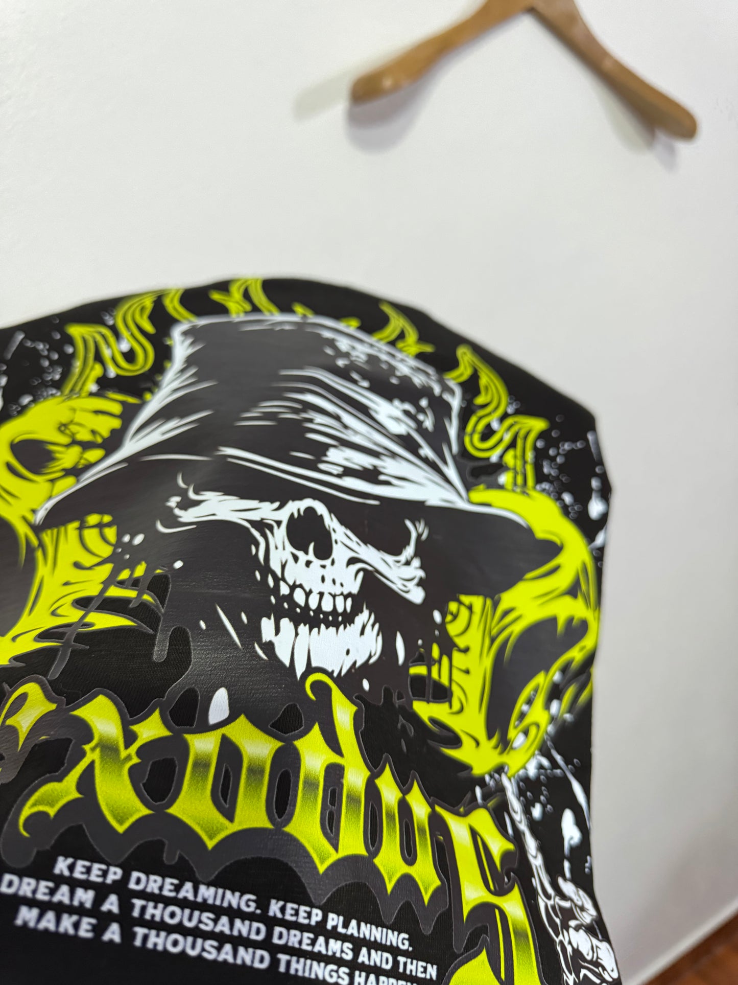Camiseta OVERSIZE para hombre, diseño CALAVERA EXODUS