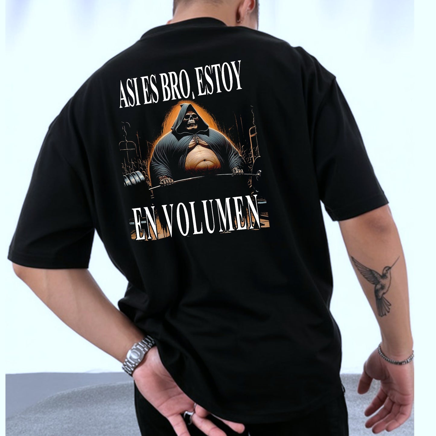 Camiseta OVERSIZE para hombre, diseño EN VOLUMEN