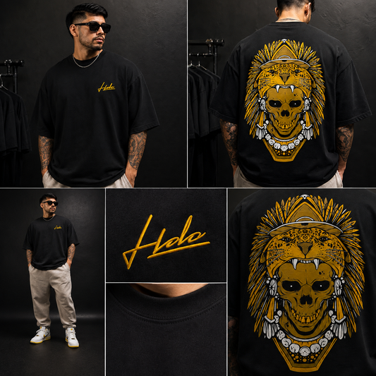 Playera Oversize HDC Jaguar Skull – Algodón Premium 260G