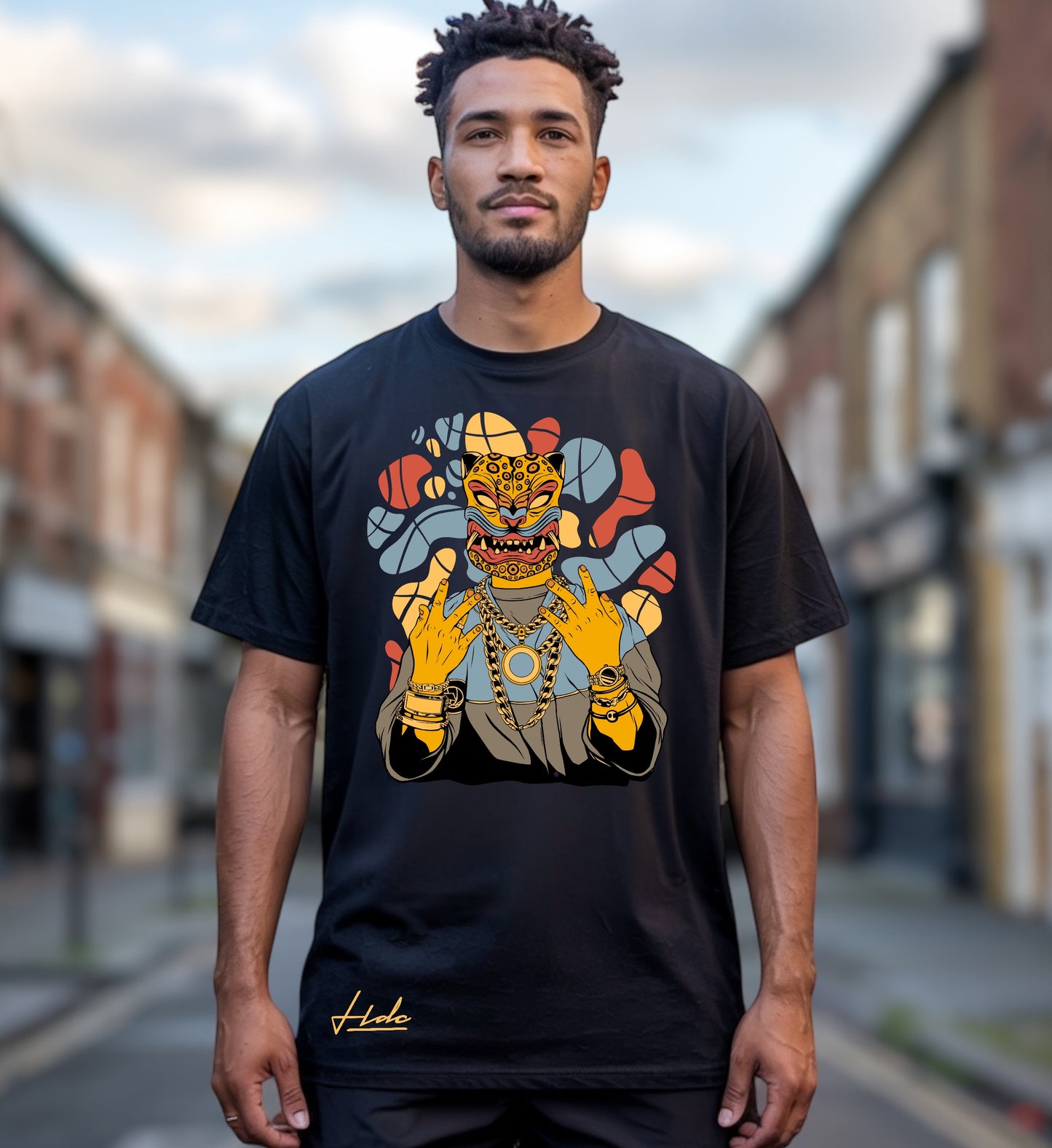 Camiseta REGULAR FIT para hombre, diseño TECUAN "HDC"