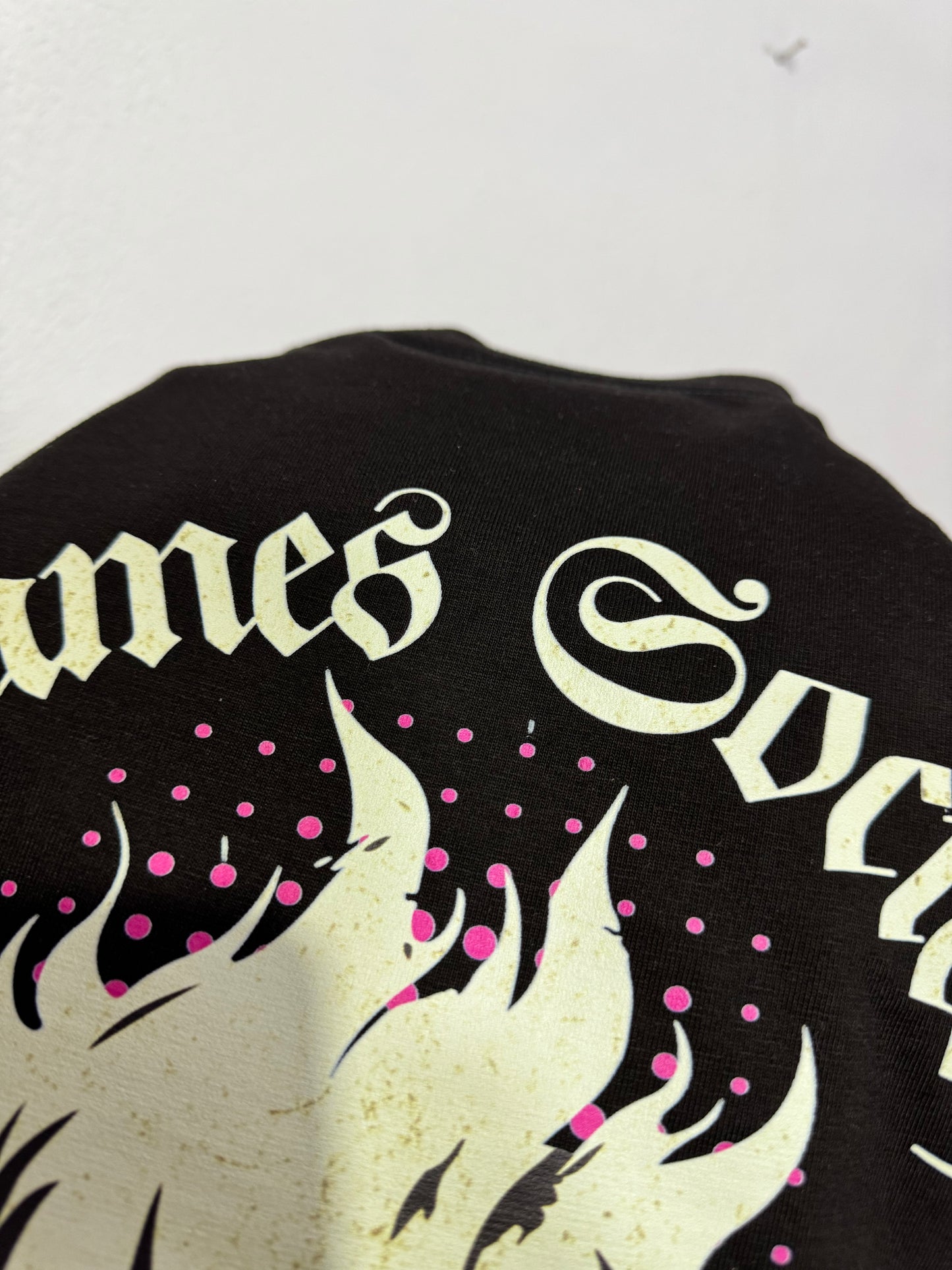 Camiseta OVERSIZE para hombre, diseño FLAMES SOCIETY