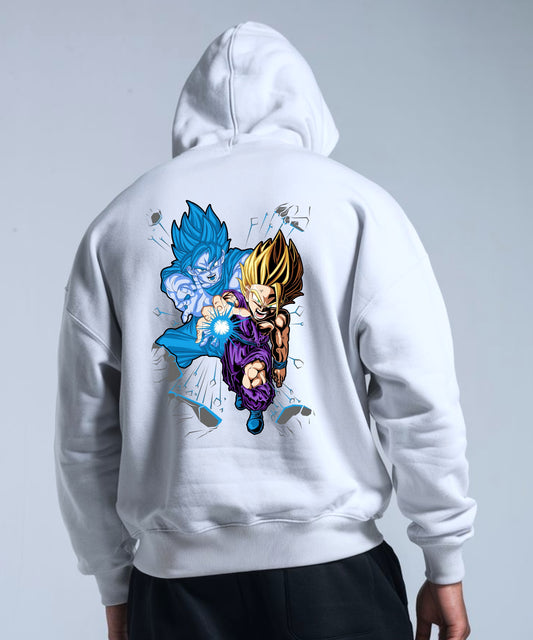 sudadera bordada con capucha y cangurera para hombre Hoodie dbz mod. GOKU FANTASMA