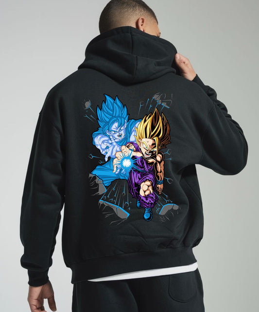 sudadera bordada con capucha y cangurera para hombre Hoodie dbz mod. GOKU FANTASMA