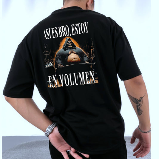 Camiseta OVERSIZE para hombre, diseño EN VOLUMEN